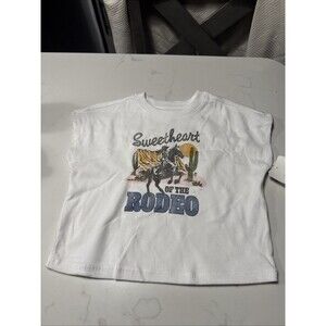 Kids Sweetheart Of The Rodeo Graphic T Shirt 2T Cream